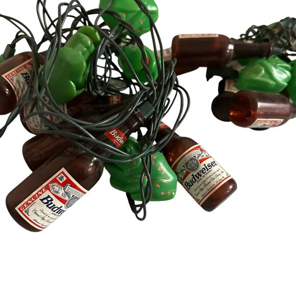 Vintage Budweiser Bottles and Bullfrogs String Lights - Picture 4 of 8